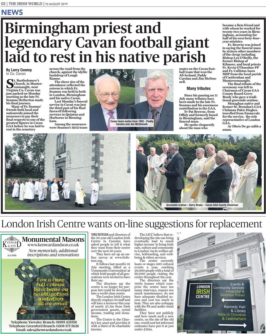 Irish World Preview Pages