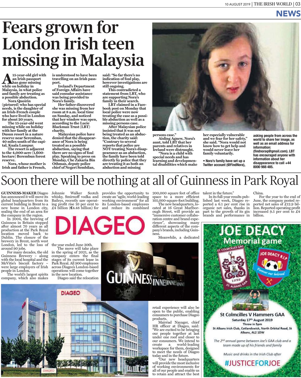 Irish World Preview Pages