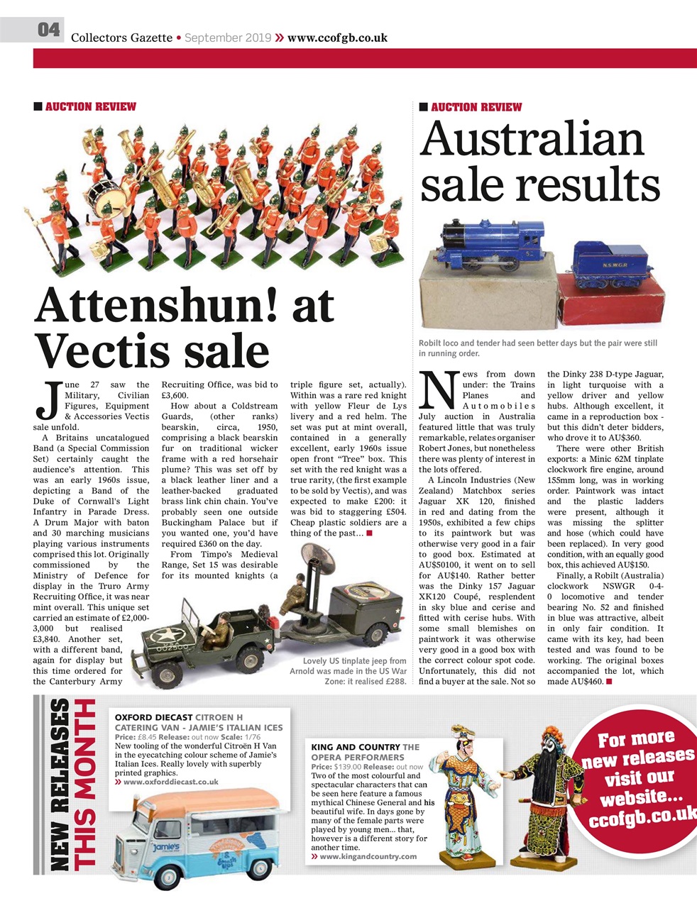 Collectors Gazette Preview Pages