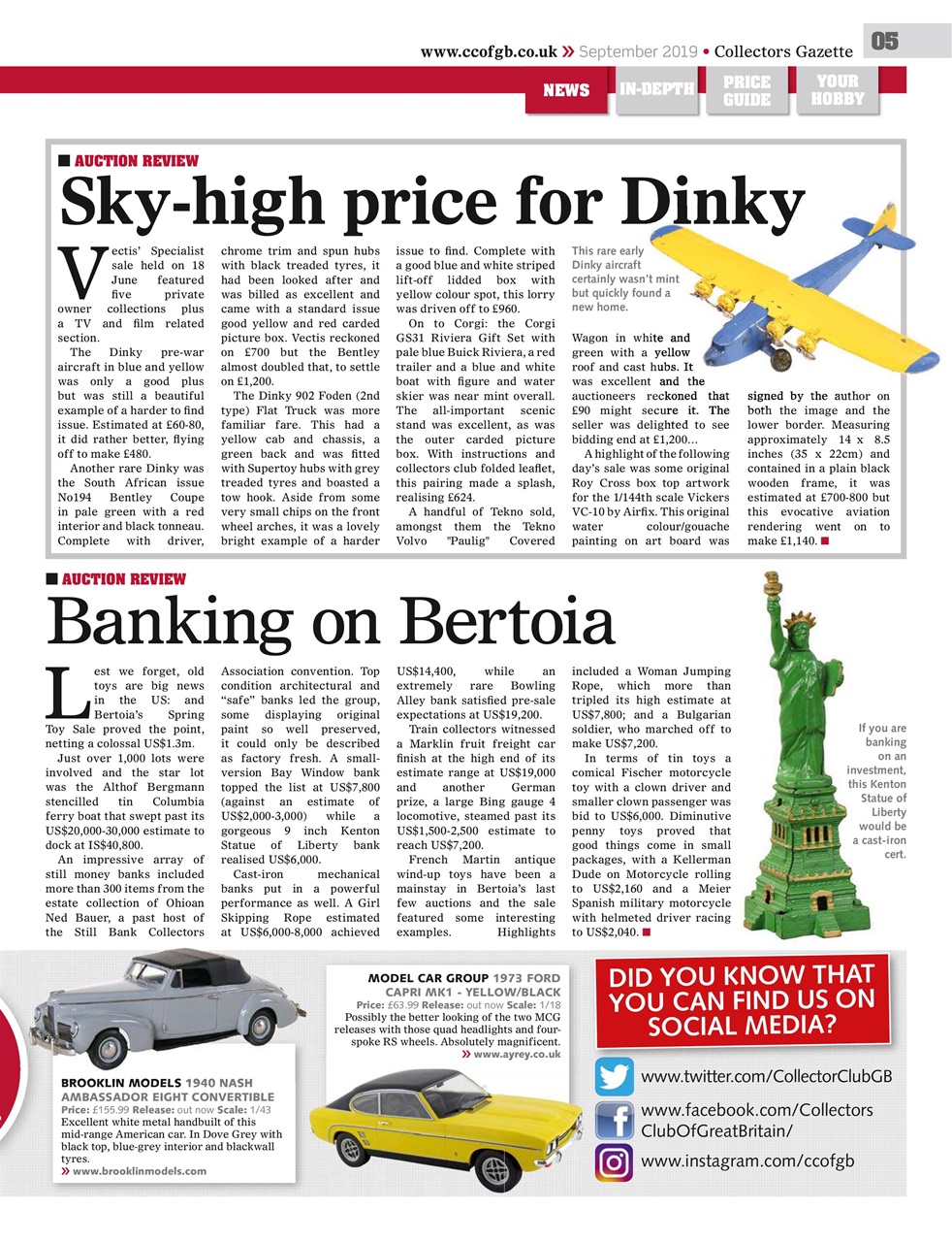 Collectors Gazette Preview Pages