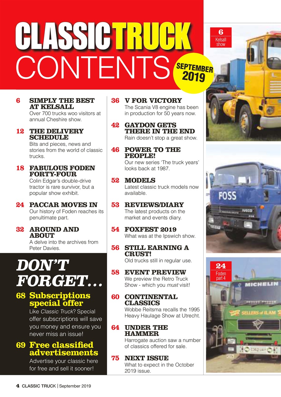 Classic Truck (OLD) Preview Pages