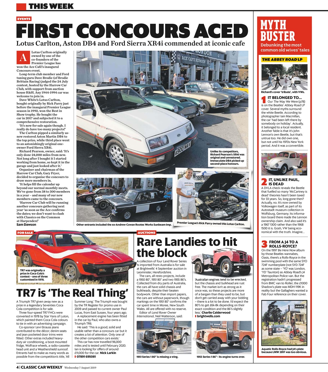 Classic Car Weekly Preview Pages