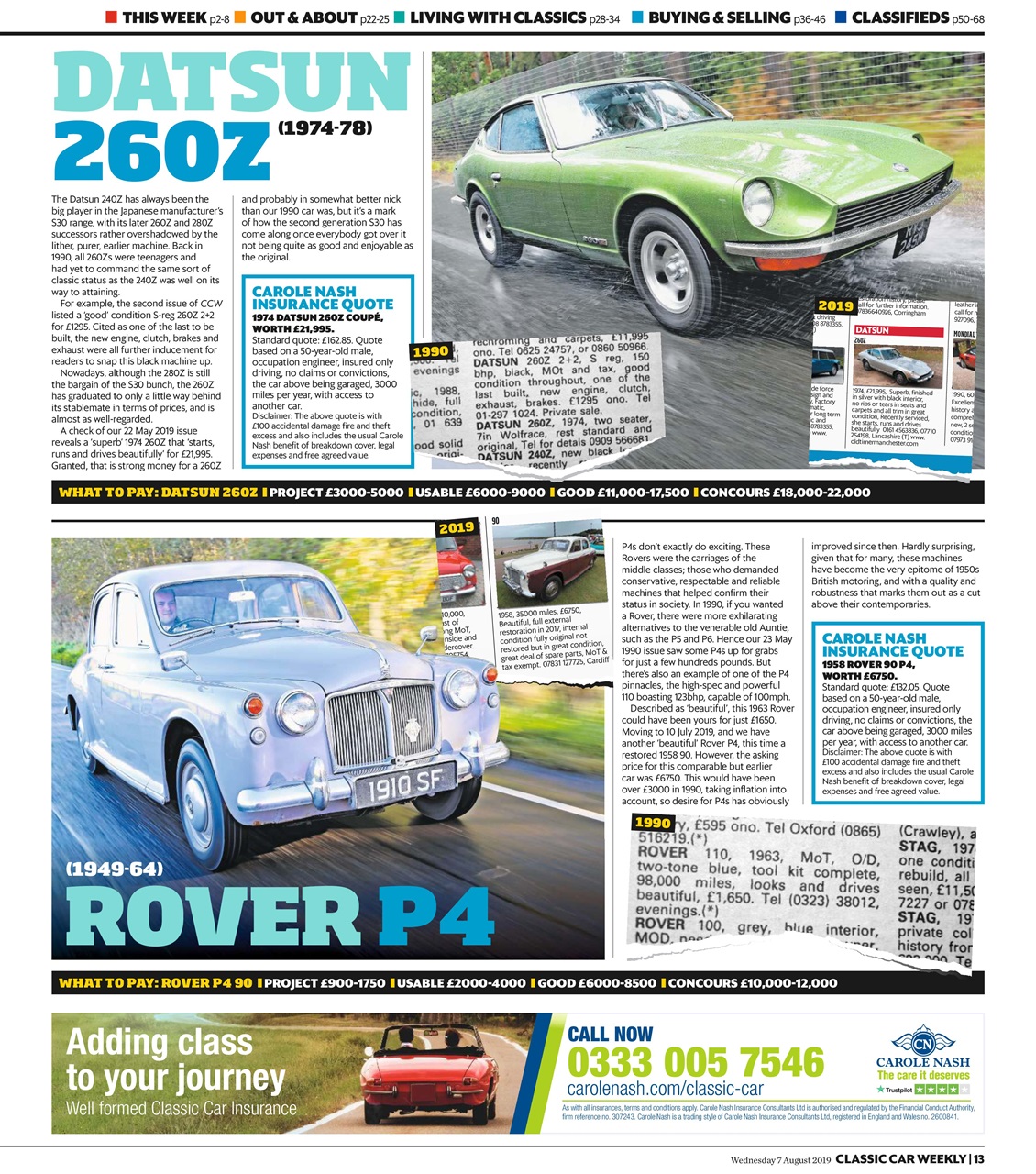 Classic Car Weekly Preview Pages