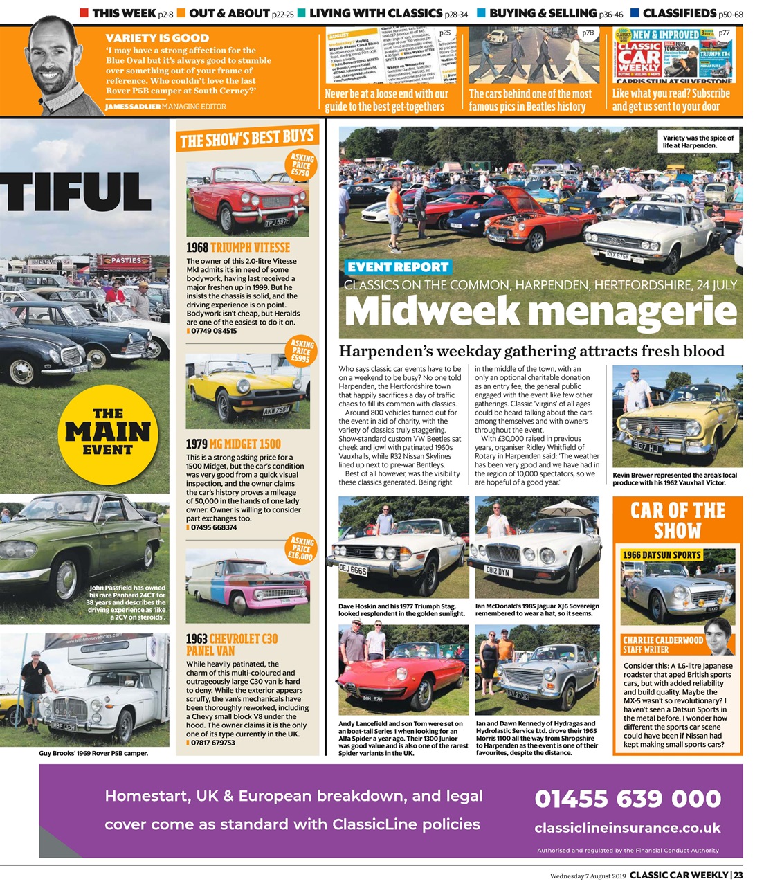Classic Car Weekly Preview Pages
