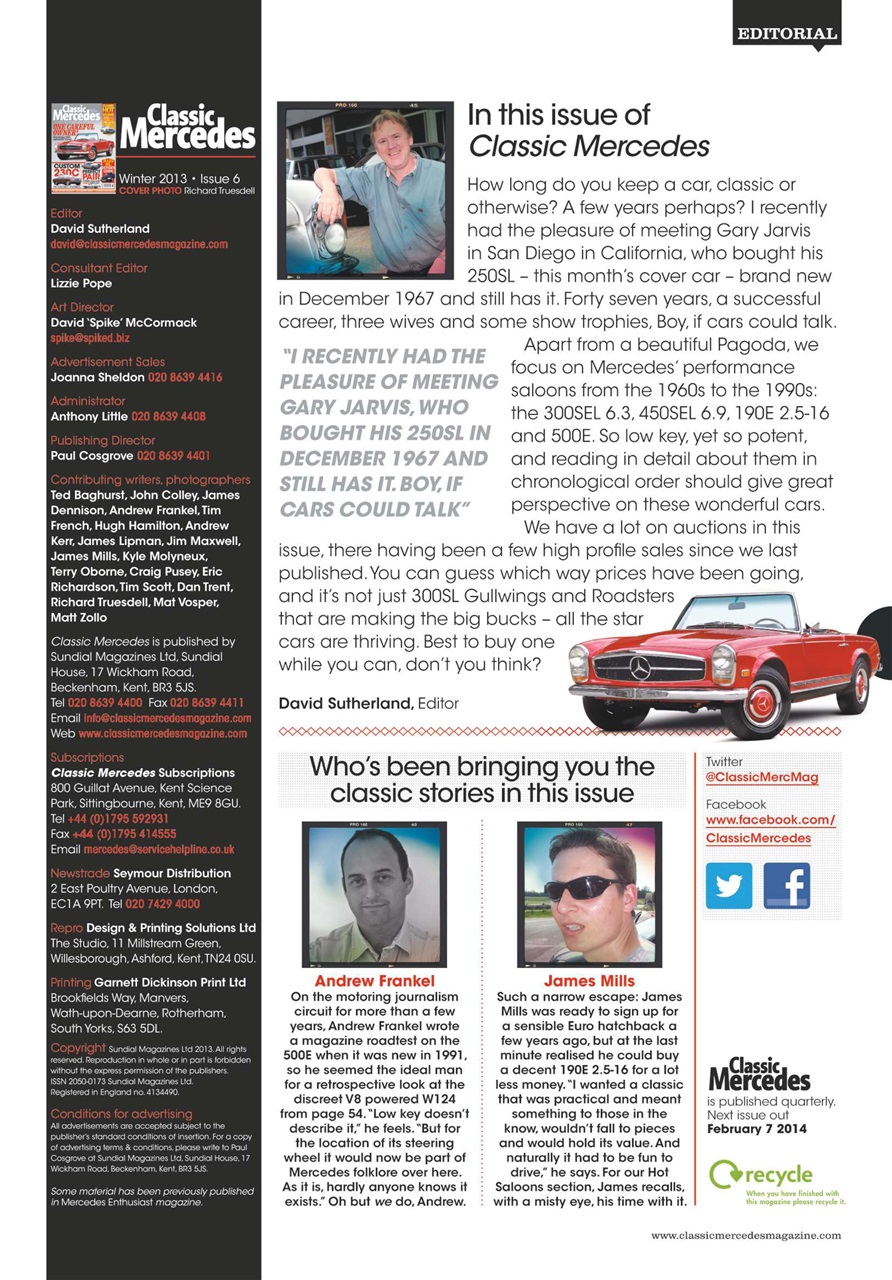 Mercedes Enthusiast Preview Pages