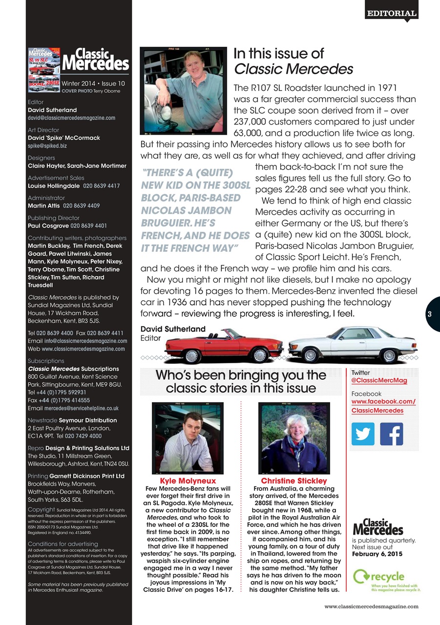 Mercedes Enthusiast Preview Pages