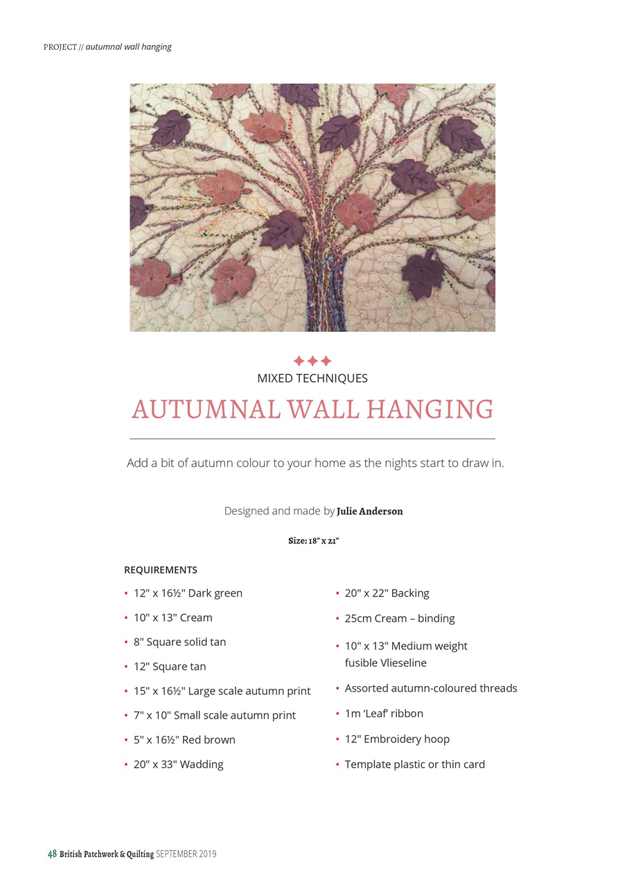 Patchwork and Quilting Preview Pages