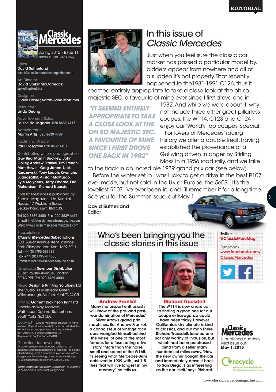 Mercedes Enthusiast Preview Pages