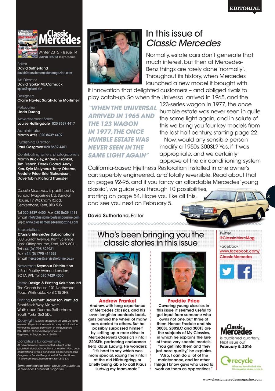 Mercedes Enthusiast Preview Pages