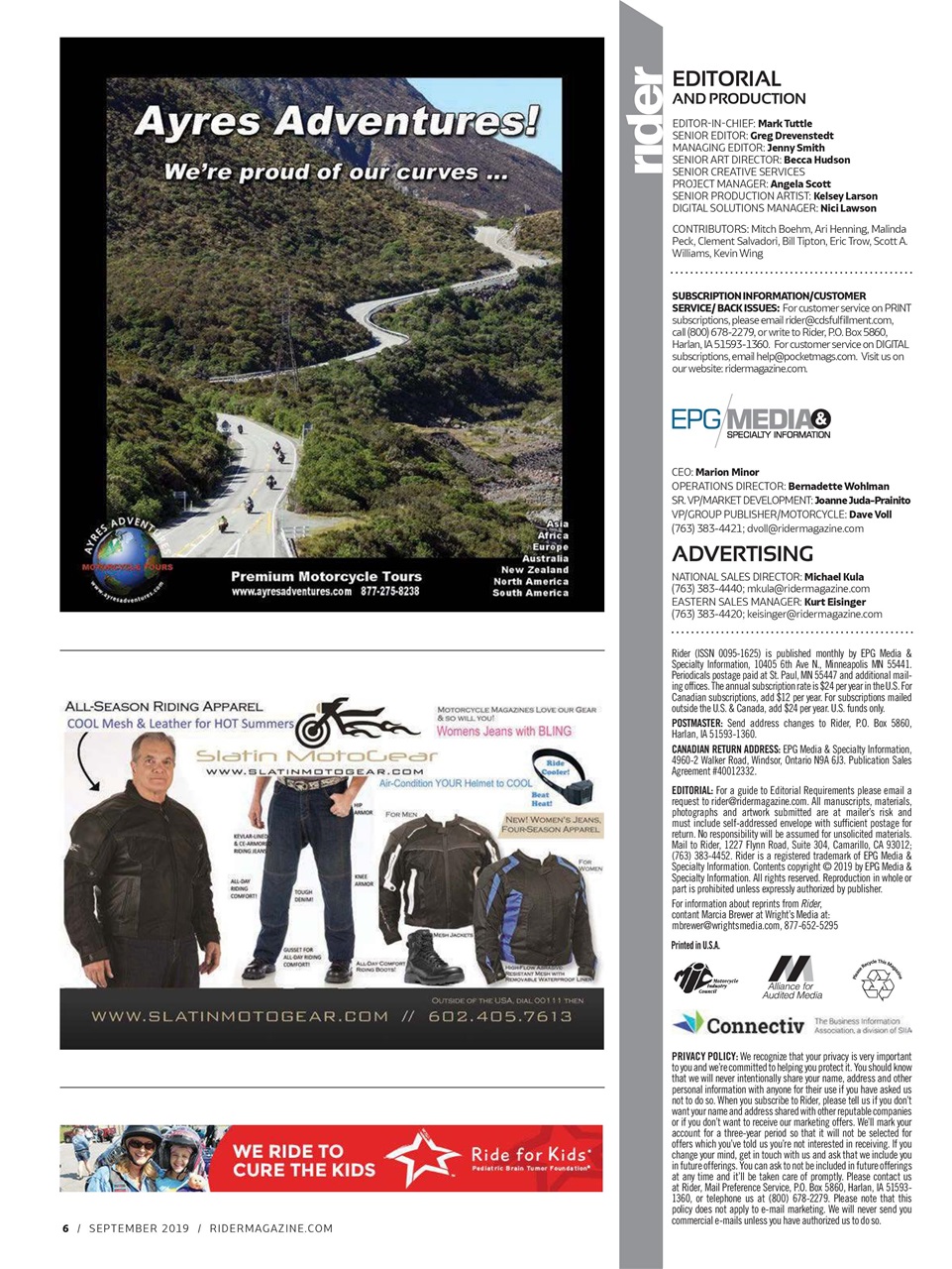 Rider Magazine Preview Pages