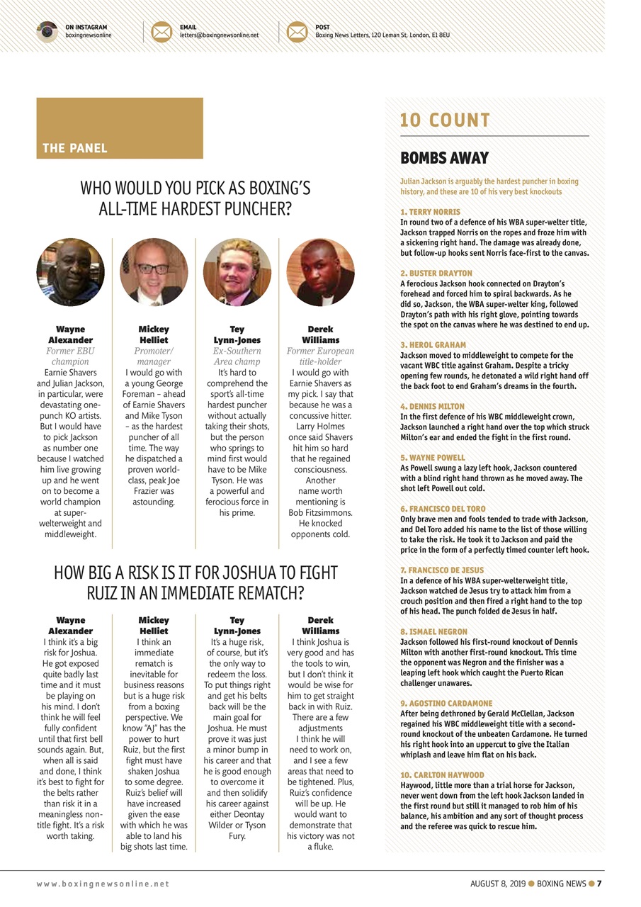 Boxing News Preview Pages