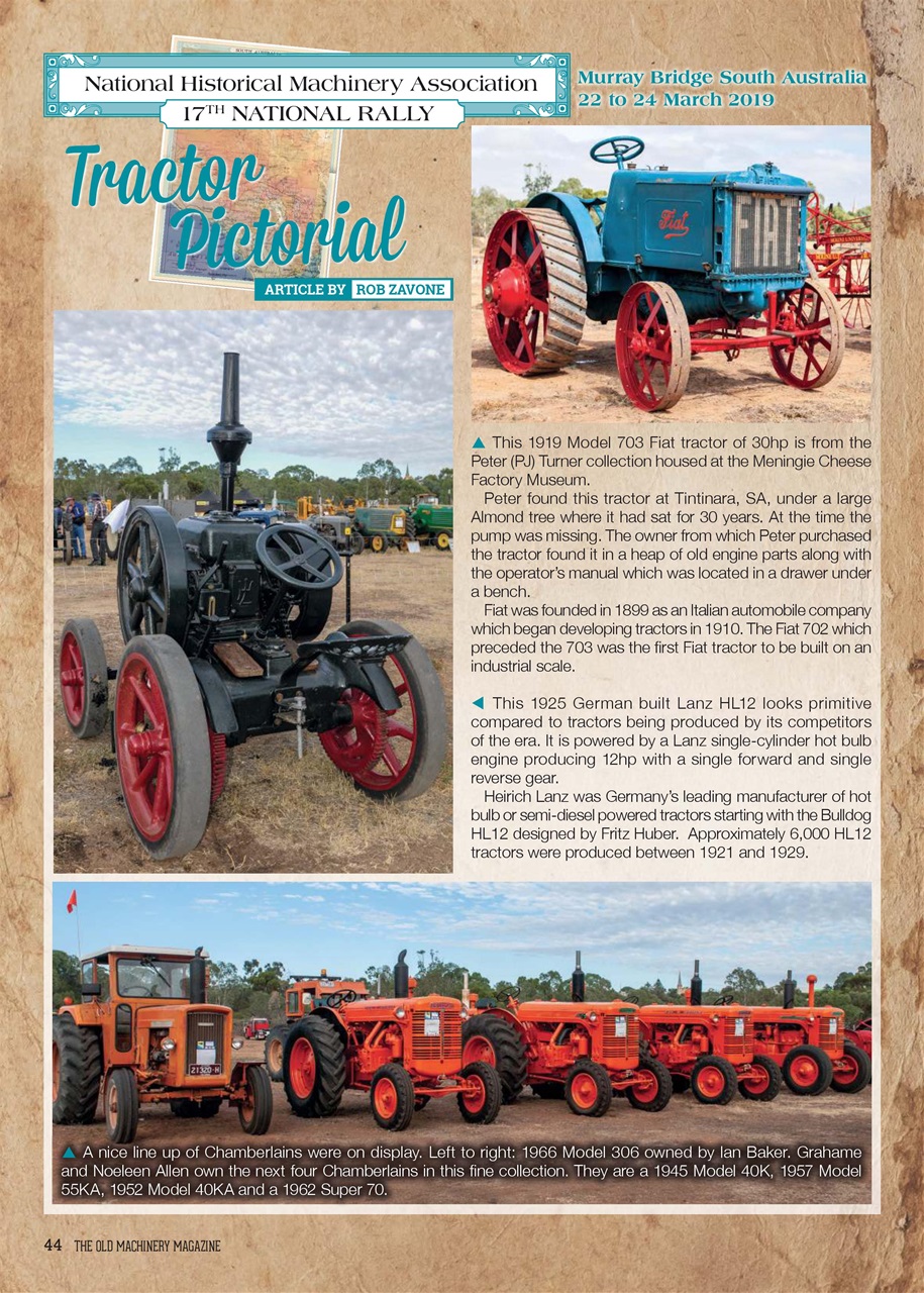 The Old Machinery Magazine Preview Pages