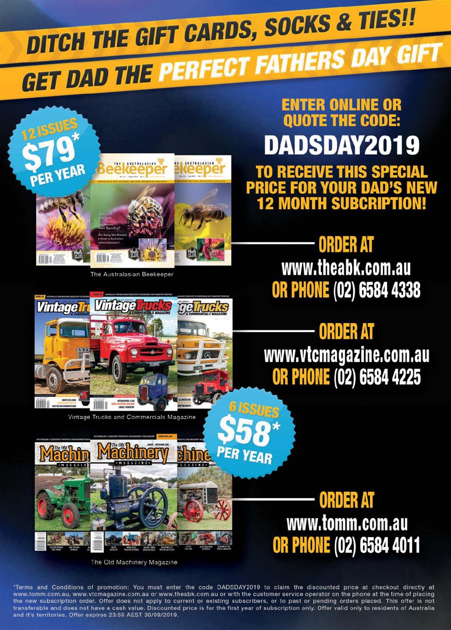 The Old Machinery Magazine Preview Pages