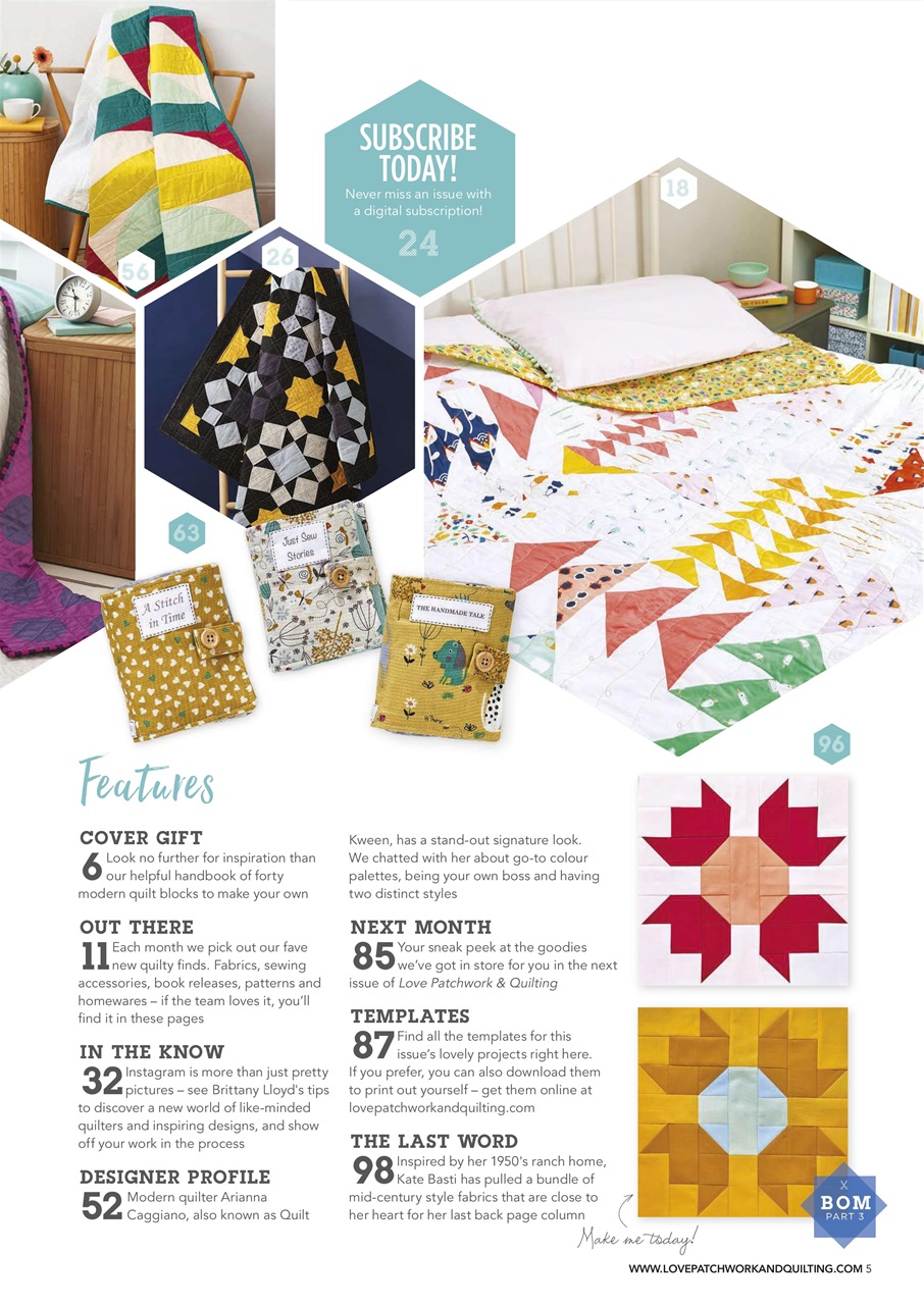 Love Patchwork & Quilting Preview Pages