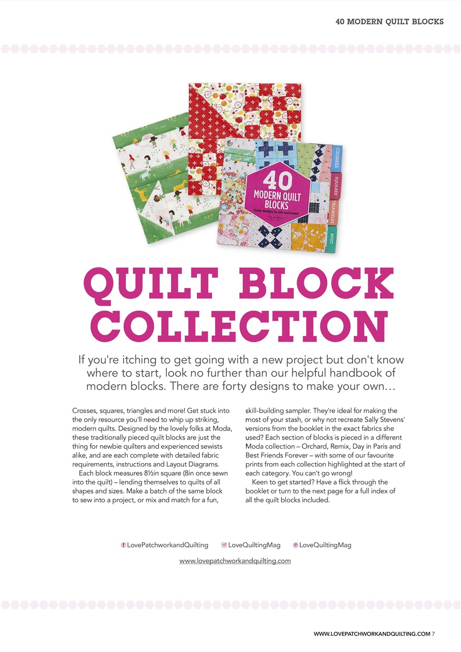 Love Patchwork & Quilting Preview Pages