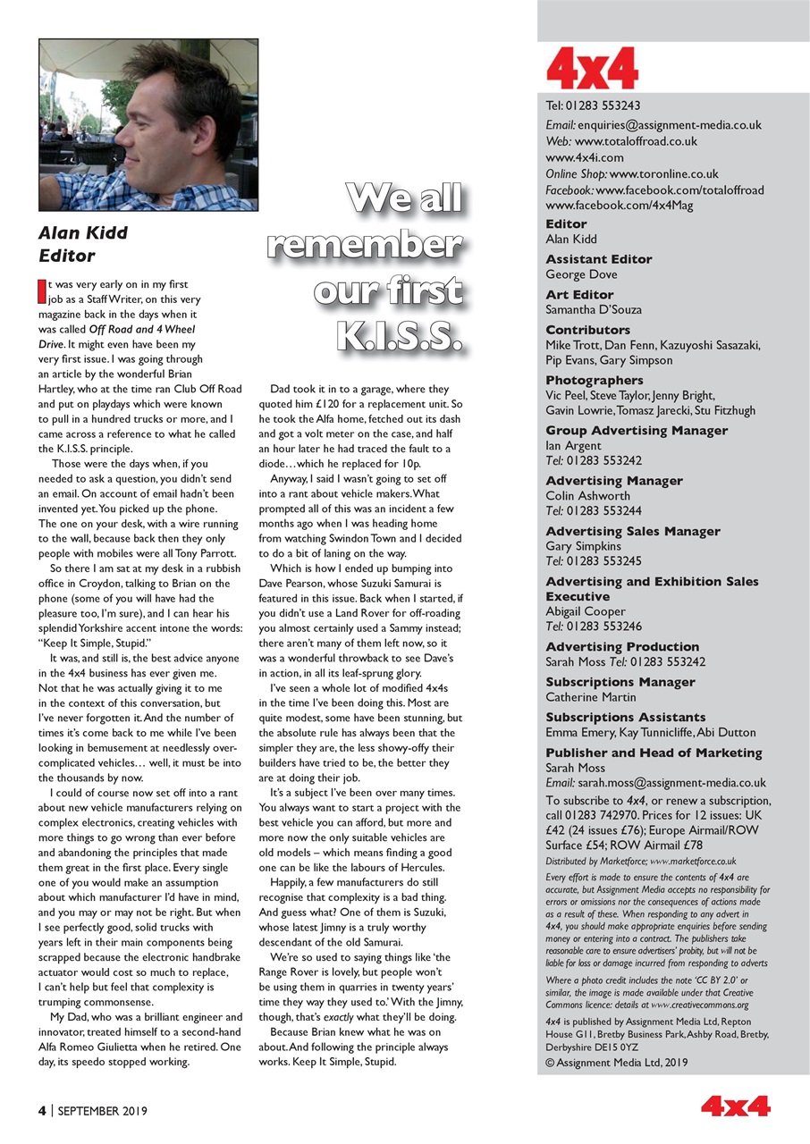 Overlander 4X4 Preview Pages