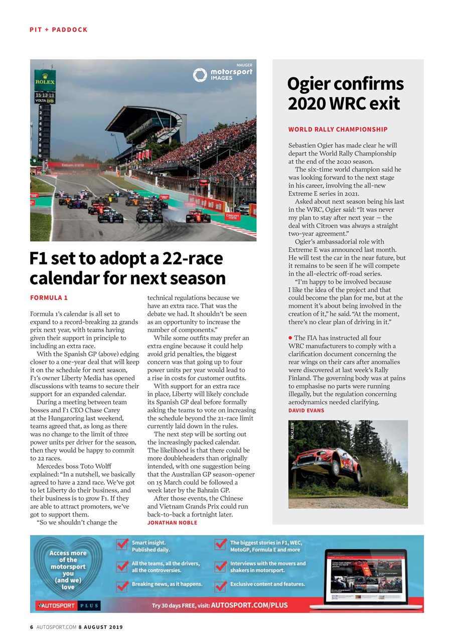 Autosport Preview Pages