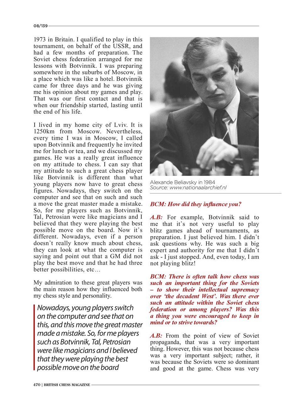 British Chess Magazine Preview Pages
