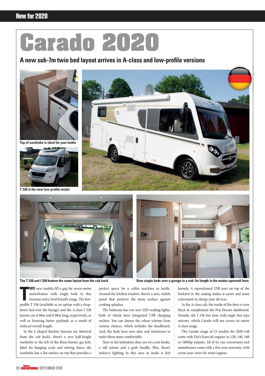 What Motorhome magazine Preview Pages