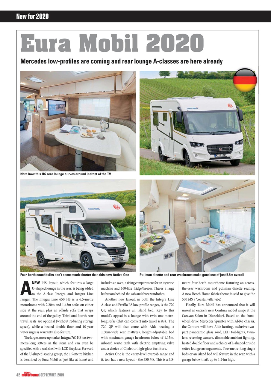 What Motorhome magazine Preview Pages