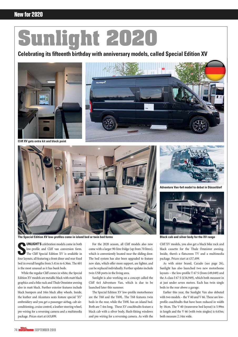 What Motorhome magazine Preview Pages
