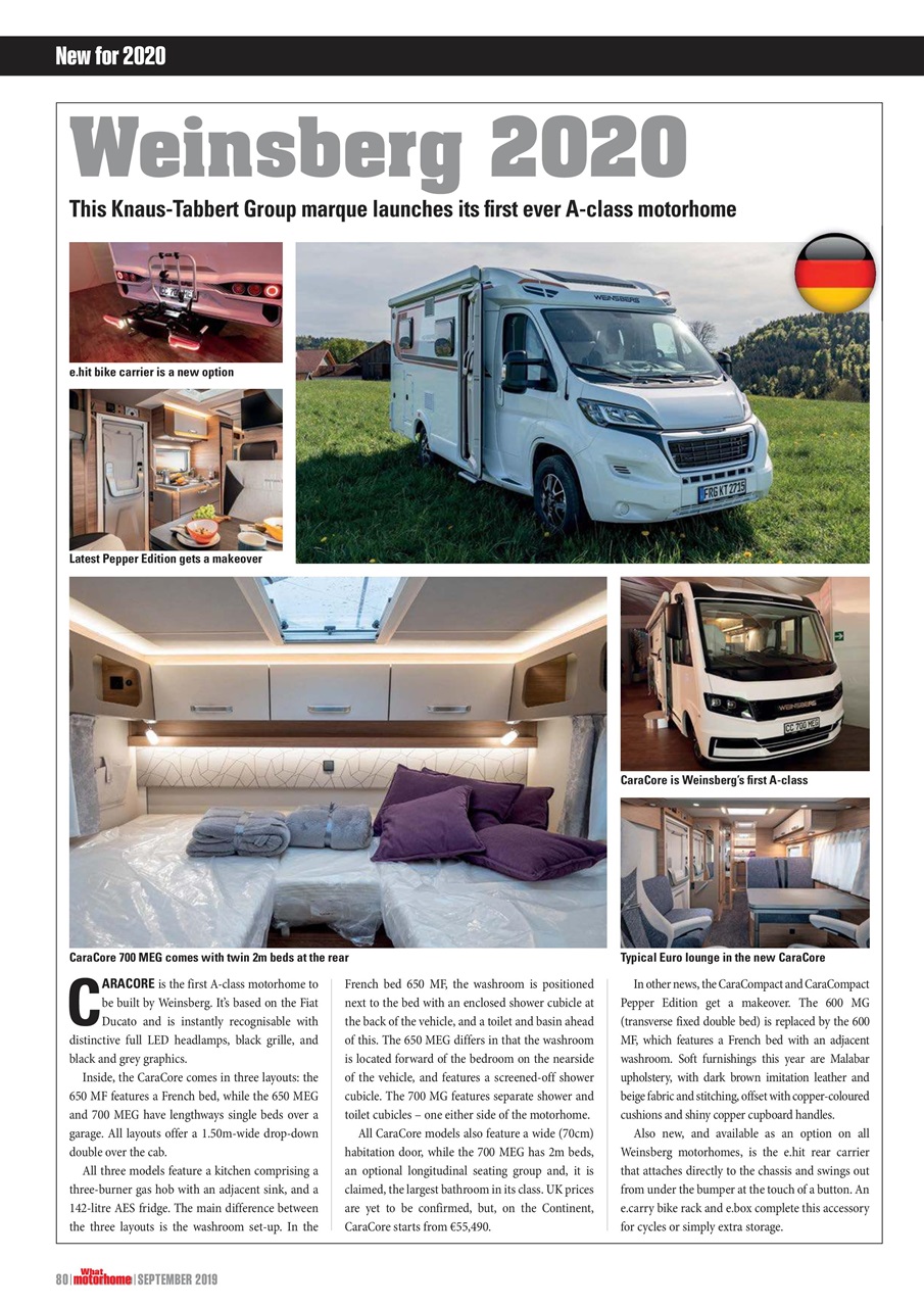 What Motorhome magazine Preview Pages