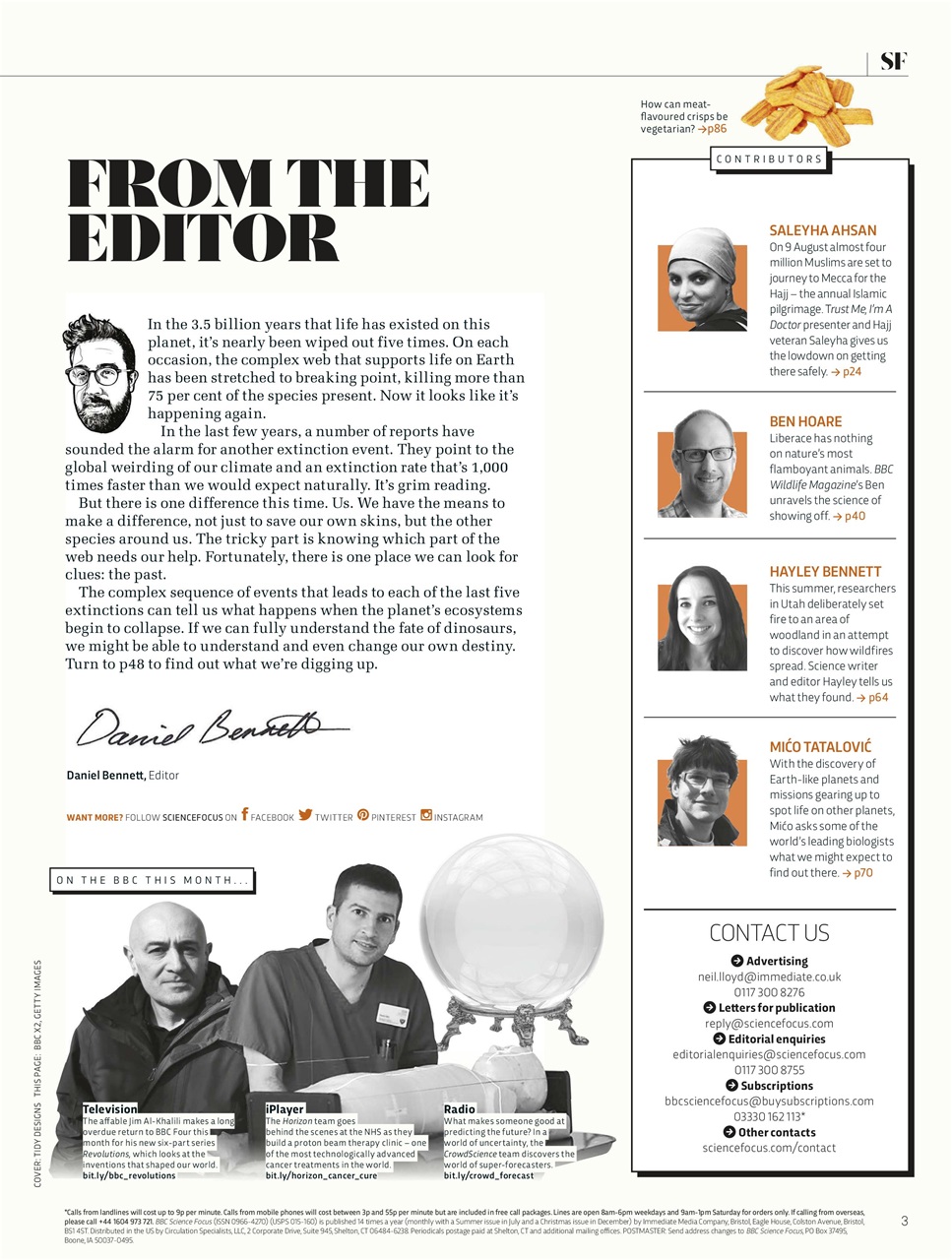 BBC Science Focus Magazine Preview Pages