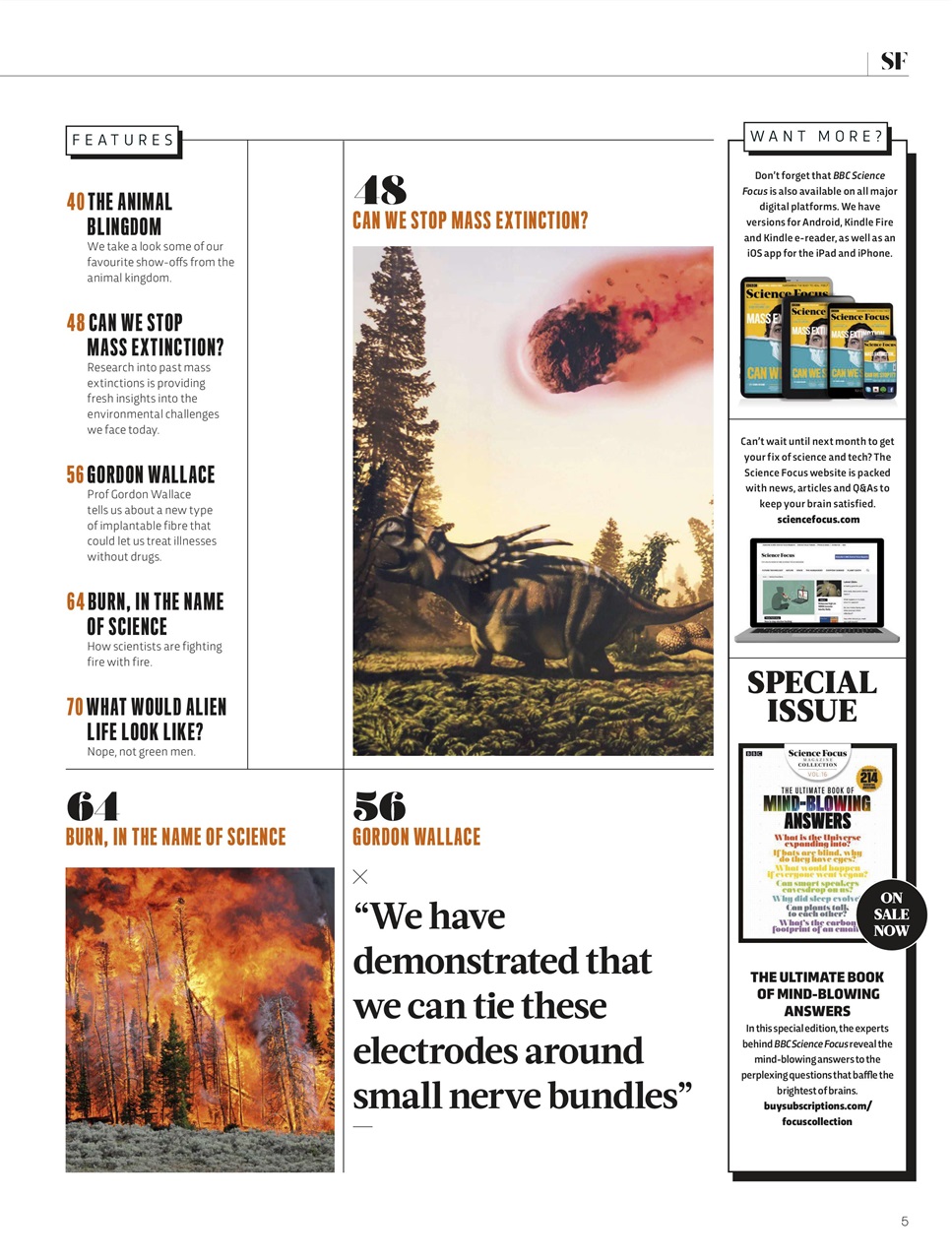 BBC Science Focus Magazine Preview Pages