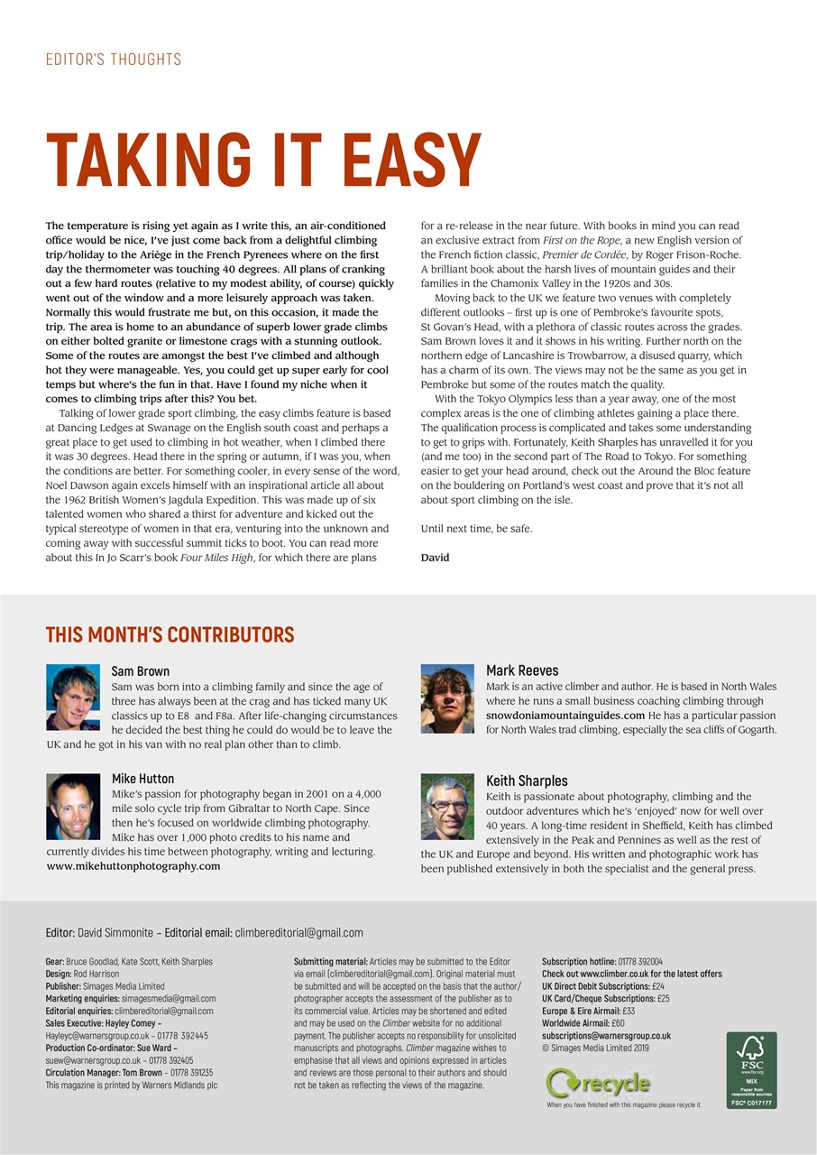 Climber Preview Pages