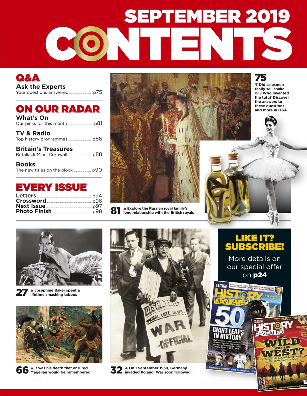 BBC History Revealed Magazine Preview Pages