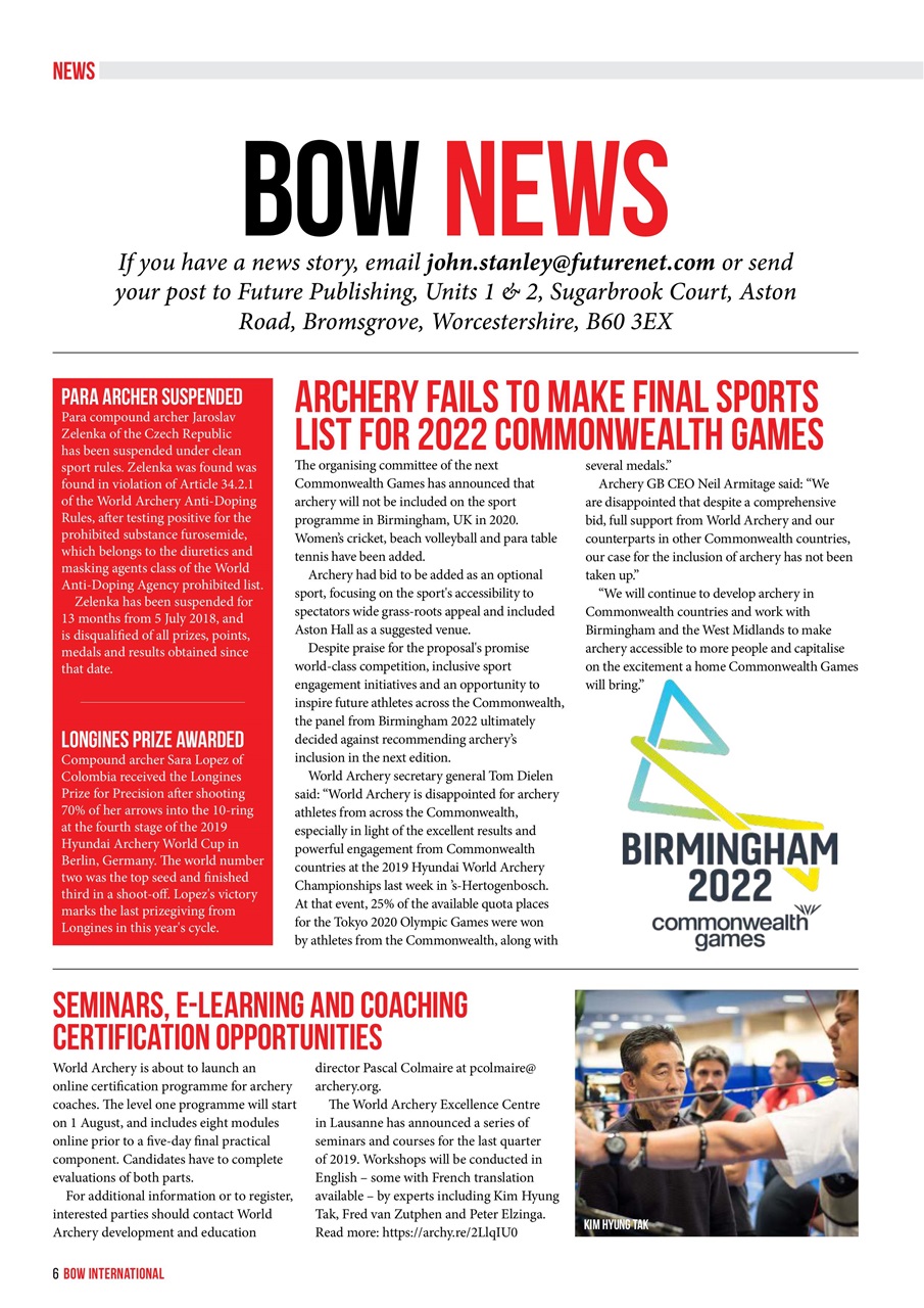 Bow International Preview Pages