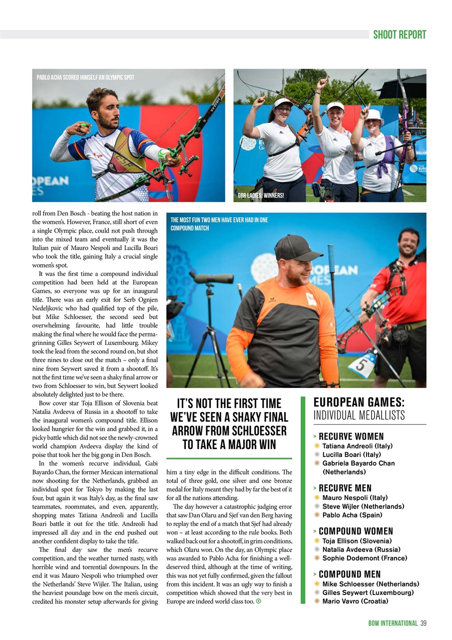Bow International Preview Pages