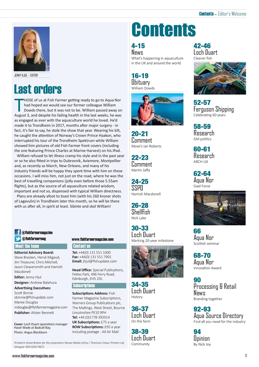 Fish Farmer Magazine Preview Pages