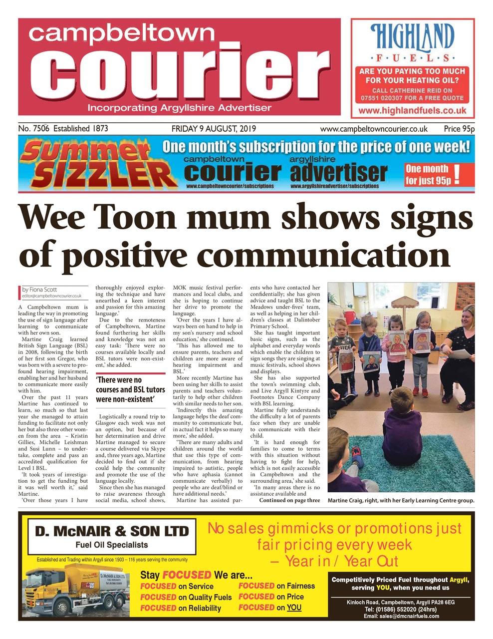 Campbeltown Courier Preview Pages