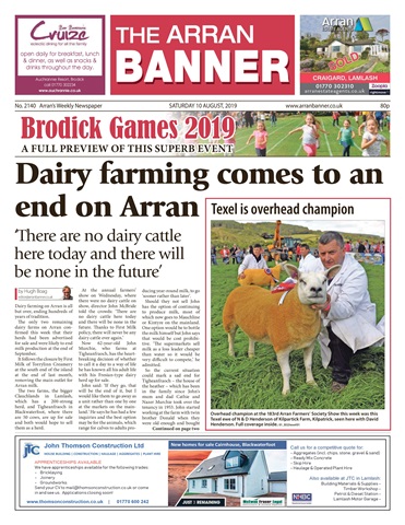 Arran Banner issue 10/08/2019
