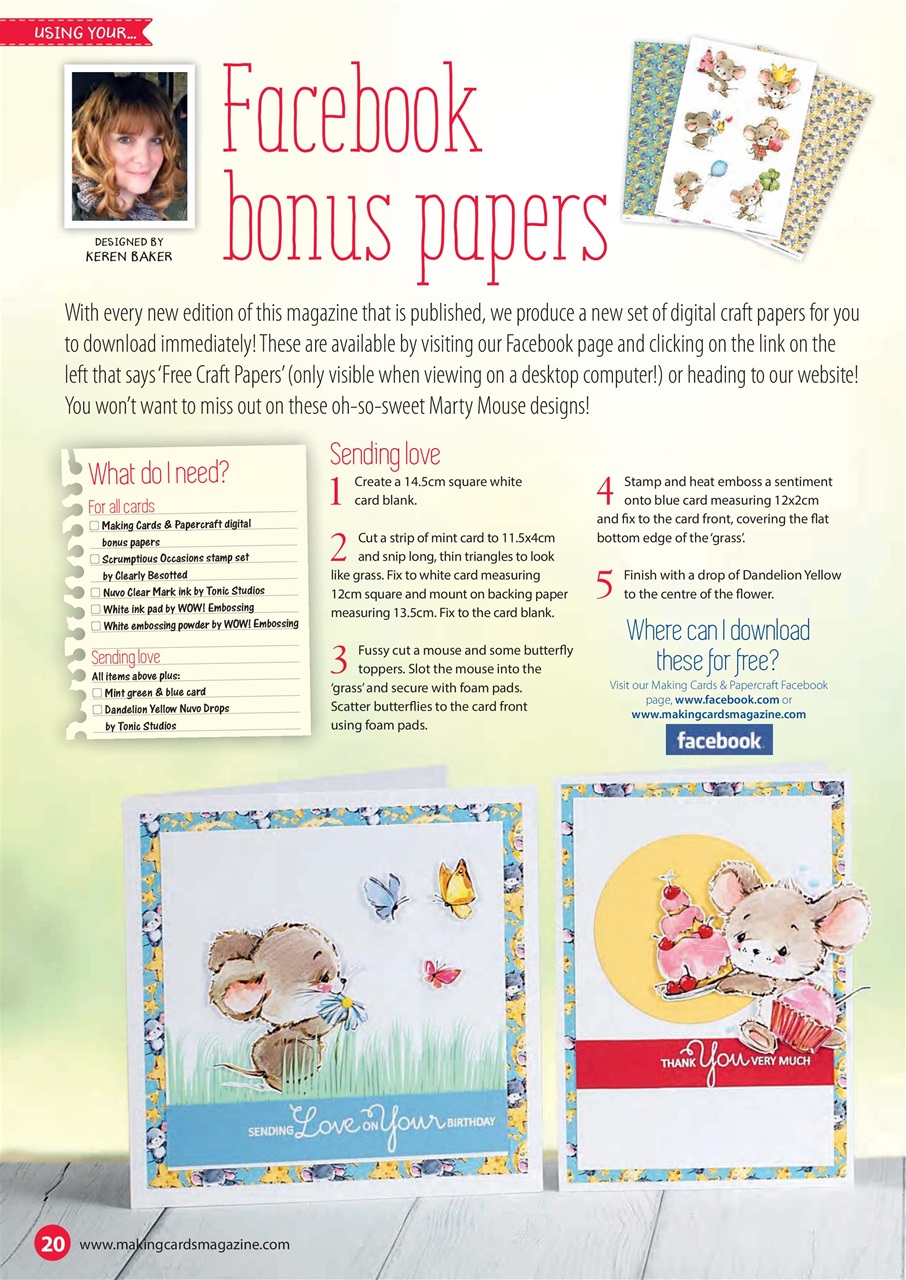 Making Cards & Papercraft Preview Pages