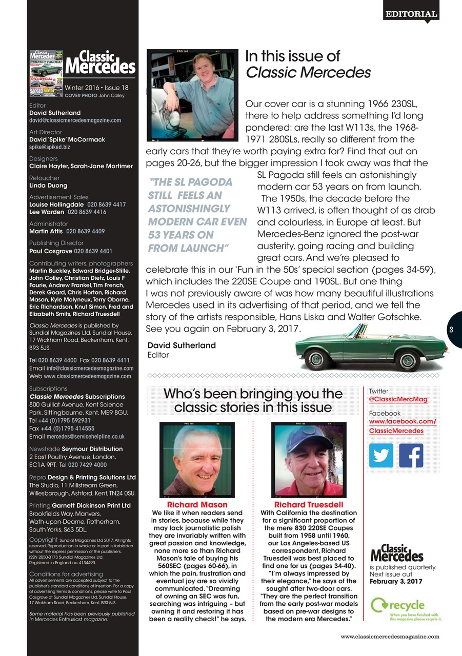 Mercedes Enthusiast Preview Pages