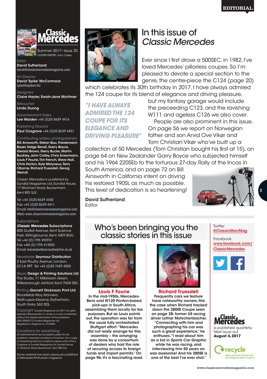 Mercedes Enthusiast Preview Pages