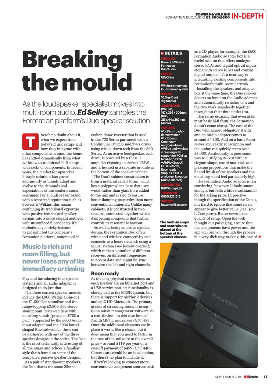 Hi-Fi Choice Preview Pages