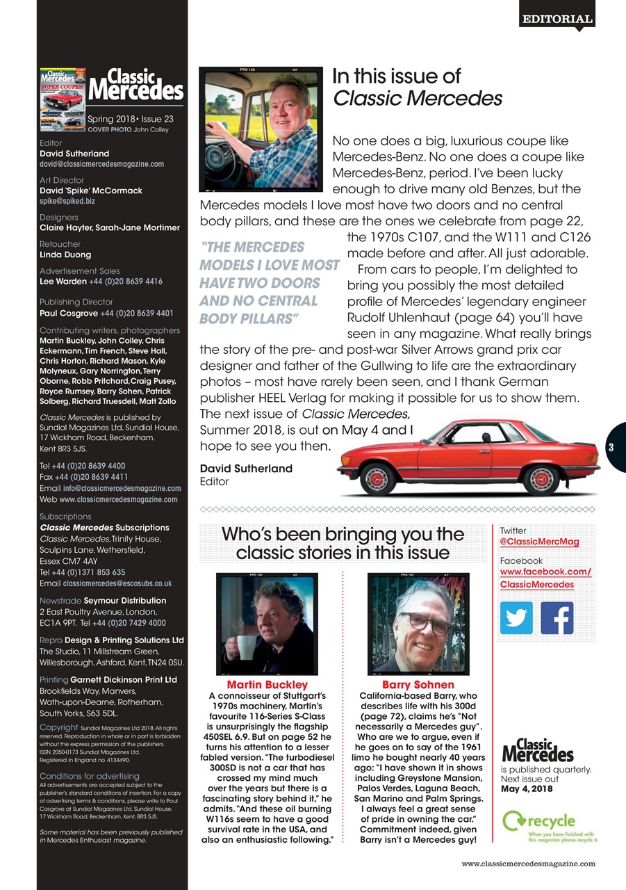 Mercedes Enthusiast Preview Pages