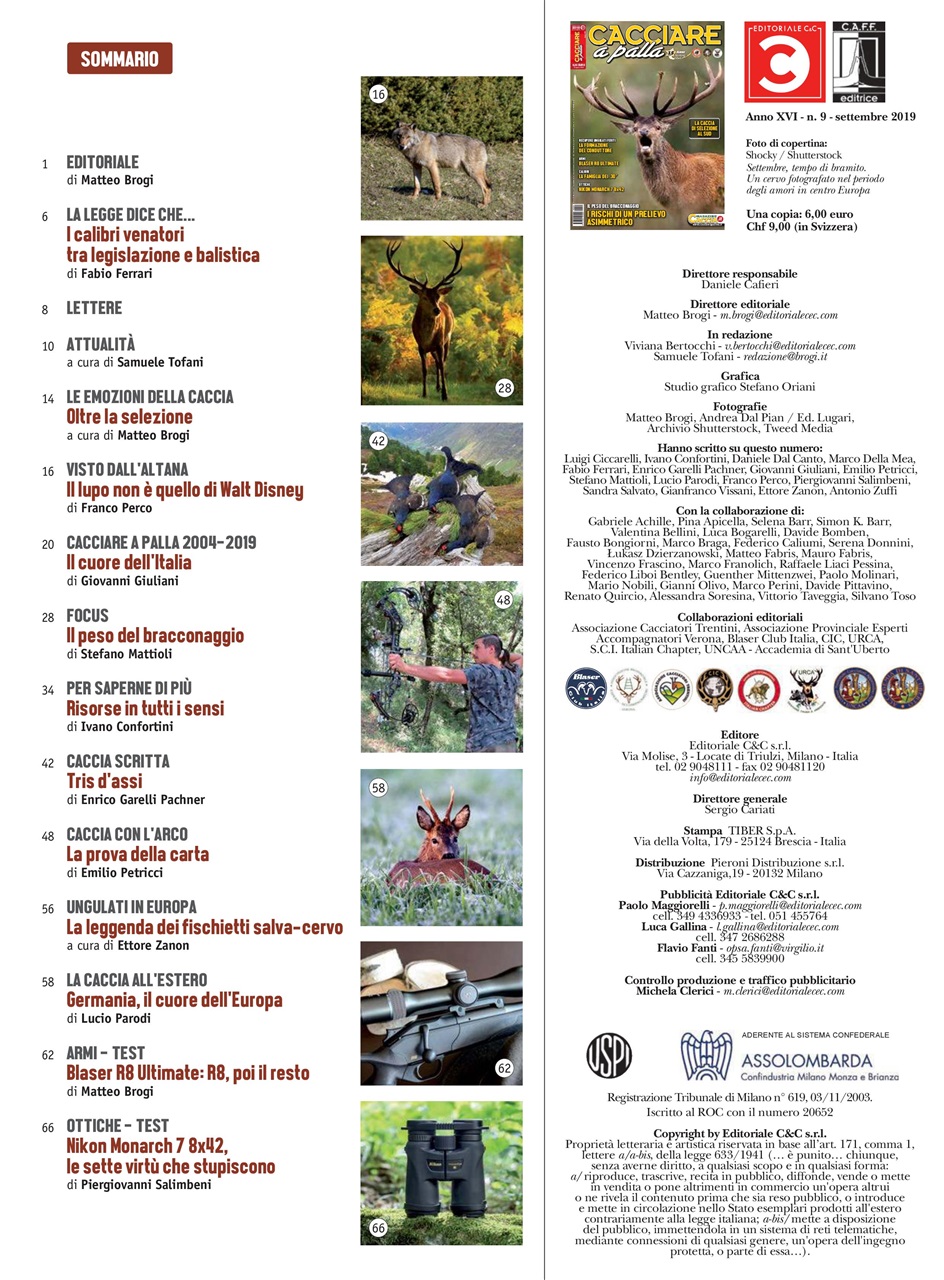 Caccia Magazine Preview Pages