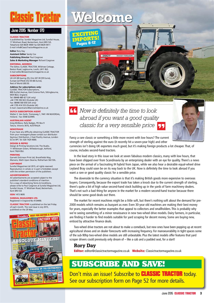 Classic Tractor Preview Pages