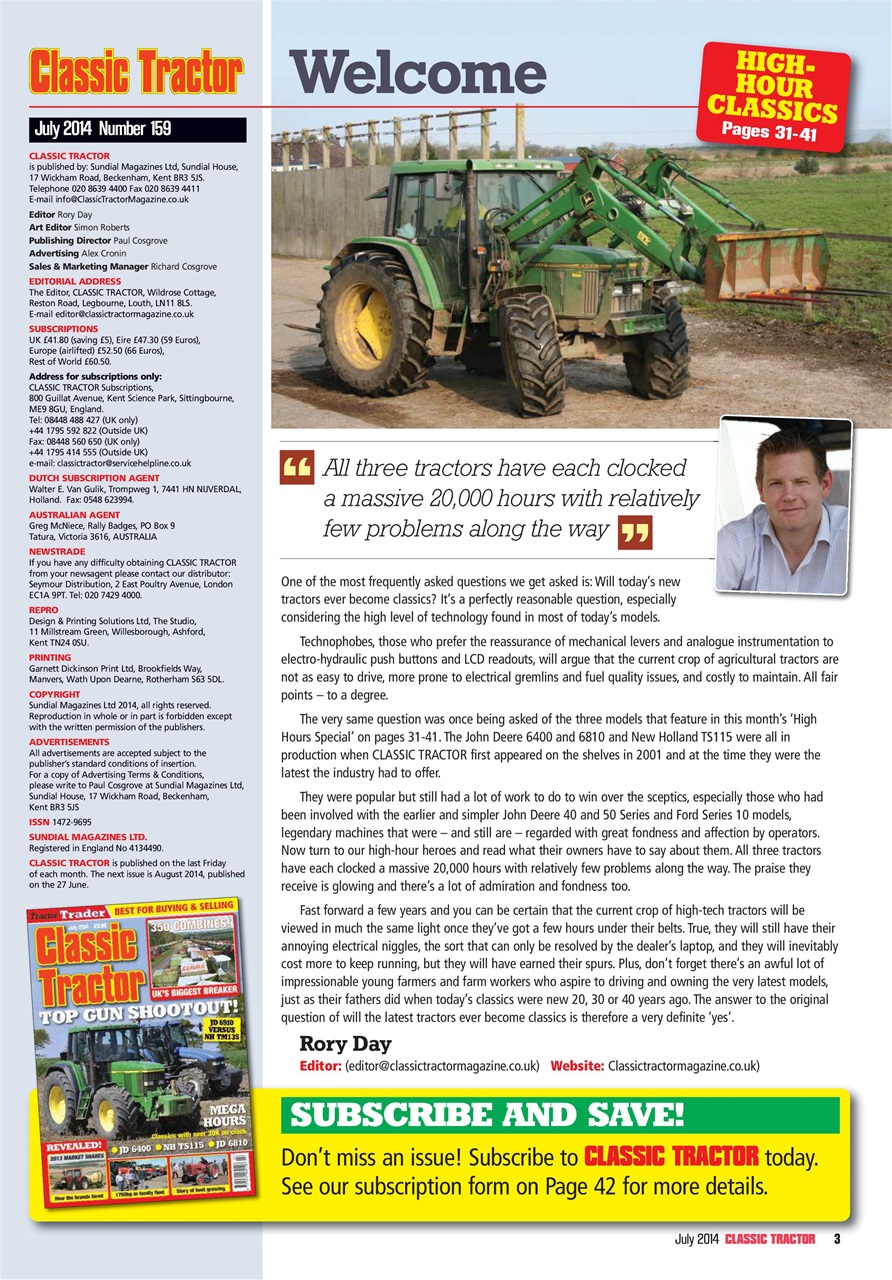 Classic Tractor Preview Pages