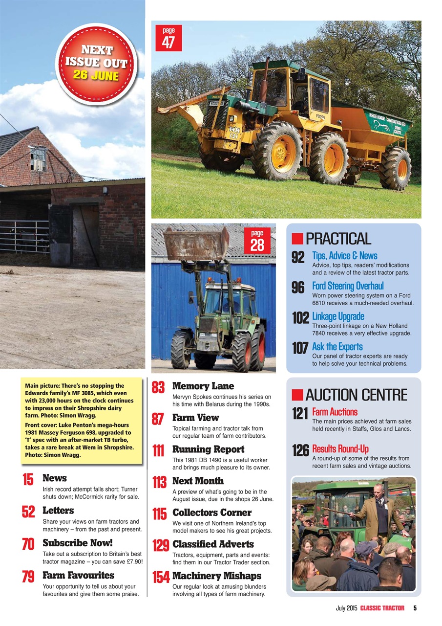 Classic Tractor Preview Pages