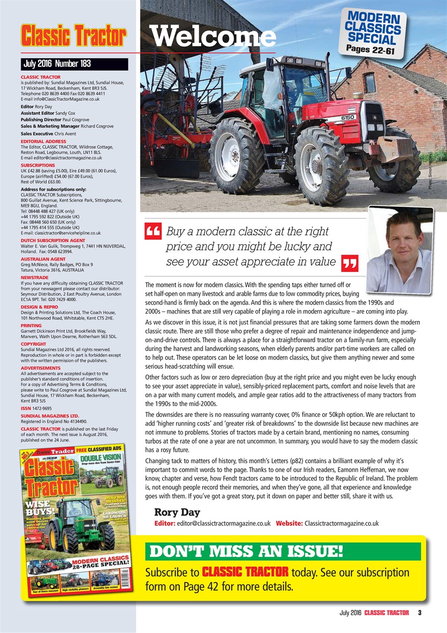 Classic Tractor Preview Pages