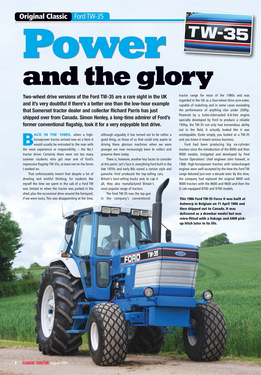 Classic Tractor Preview Pages