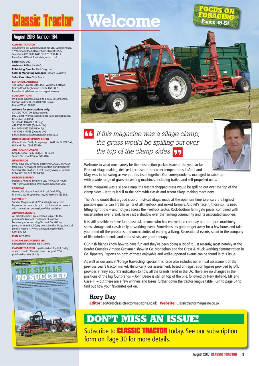 Classic Tractor Preview Pages