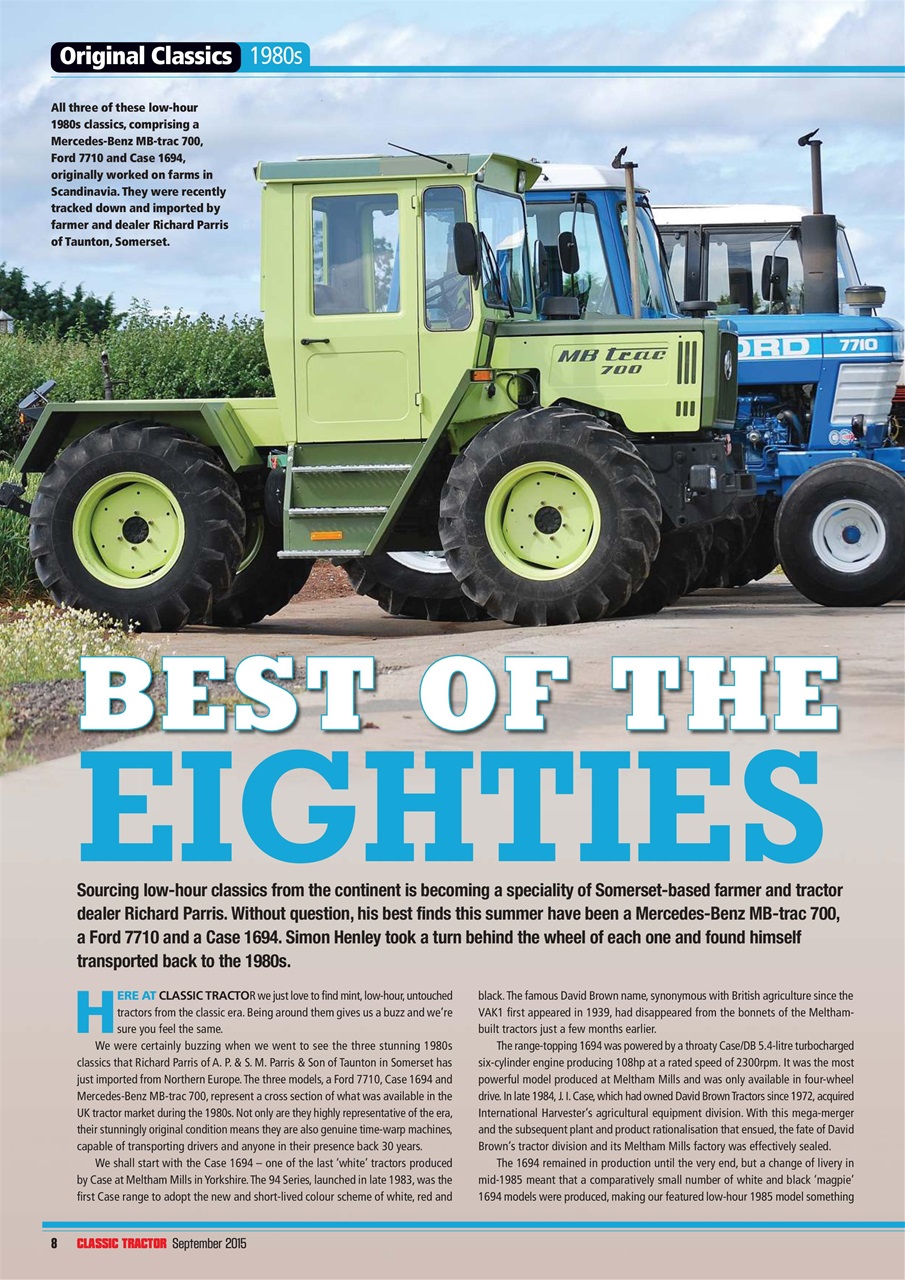Classic Tractor Preview Pages