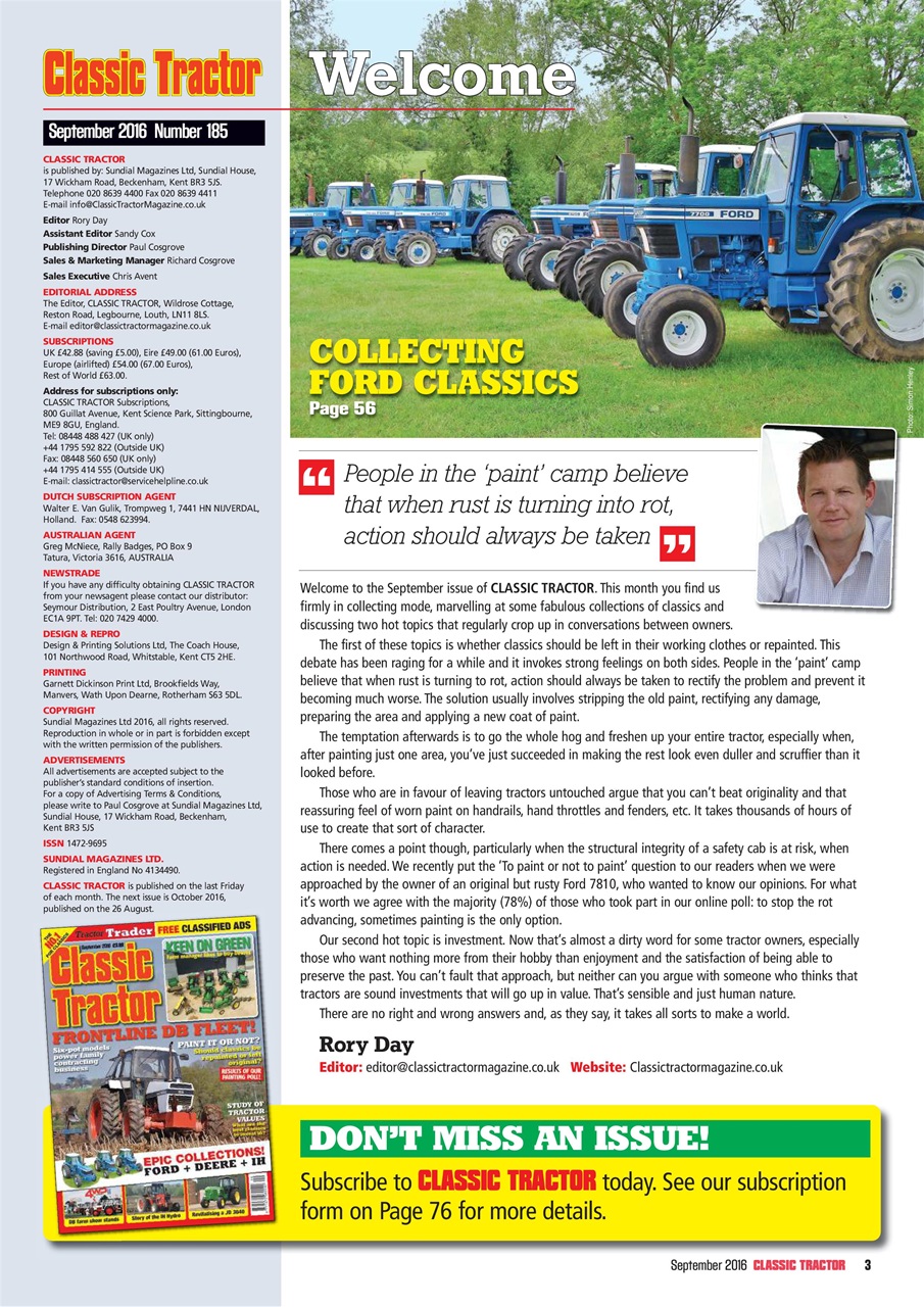 Classic Tractor Preview Pages