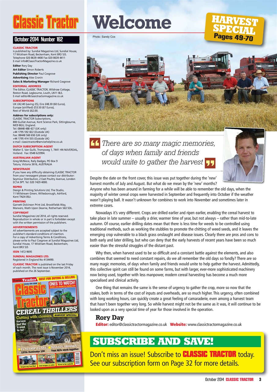 Classic Tractor Preview Pages